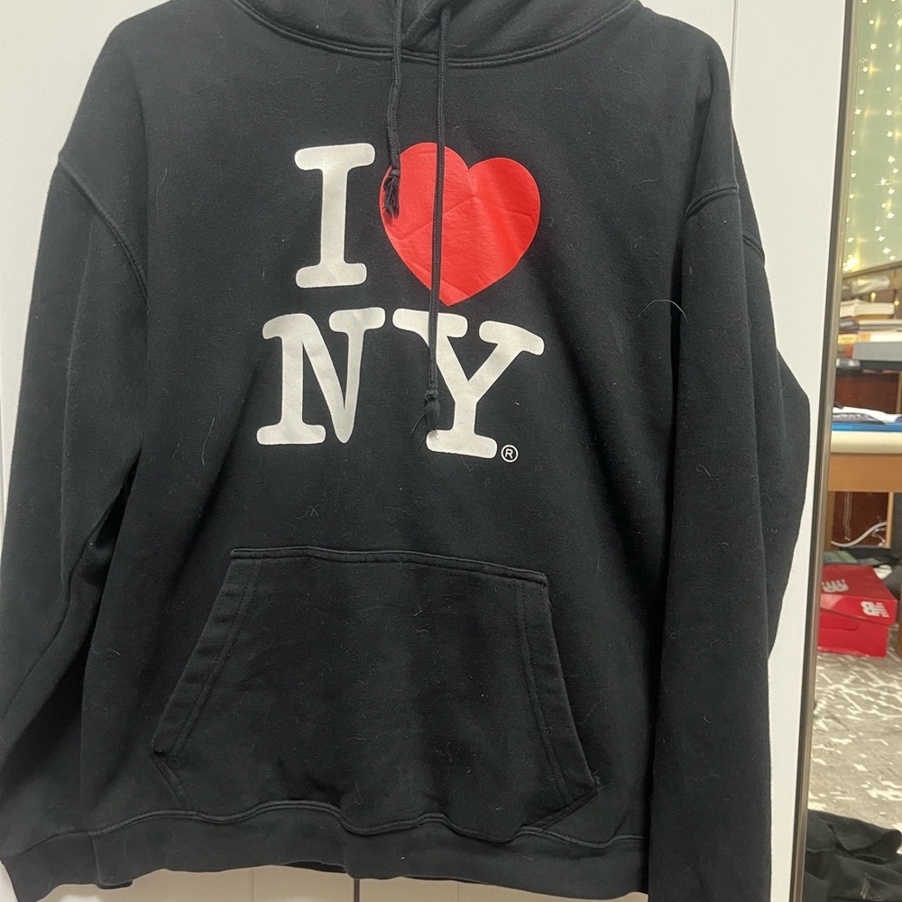 Black I Love NY Men's Sweater